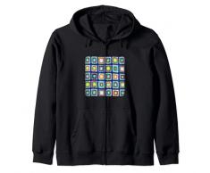 Coperta alluncinetto quadrata della nonna Felpa con Cappuccio