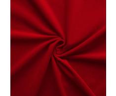 Juwel - velluto di 100% cotone - per decorazioni - abiti medievali - tessuto/stoffa al metro (rosso)