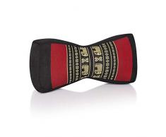 MyThaiMassage Thai Kapok - Cuscino in osso con motivo elefante, realizzato a mano in Thailandia