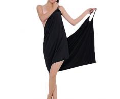 Minetom Donna Morbido Assorbente Senza Spalline Abito Indossabile Collo V Asciugamano da Bagno Spa Sauna Sarong Spiaggia One Size