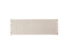 DMORA Tappeto Moderno Texas, Stile Kilim, Multicolore e Varie Misure, Avorio, 180X60