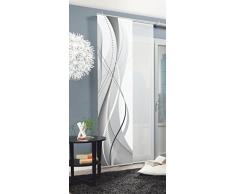 Home Fashion Carlisle Tenda a Pannello, Poliestere, Grigio, 245 x 60 cm