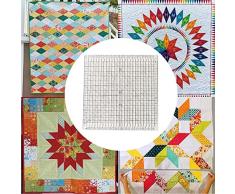 Yqz Quilt Cutting Ruler,Righello della Trapunta Quadrata, Righello da Cucito Ideale per Quilting, Artigianato E Cucito, Patchwork