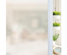 Qualsen Pellicola Opaca per Vetri Finestre Privacy Pellicola Oscurante Adesiva Per Vetri Finestre Smerigliata Decorativa Autoadesive Anti-UV per Cucina,Ufficio,Camera(30 X 200cm)