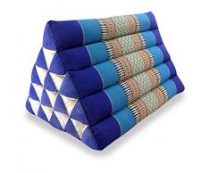 livasia | Cuscino Triangolare thailandese | Sostegno della Schiena e della nuca | Cuscino Relax dai Colori allegri