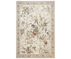 Theko Sona-Lux Tappeto classico floreale crema