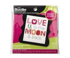 Kit punto croce contato plaid multicolore, uno