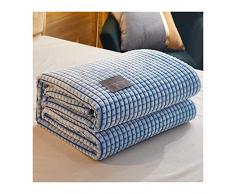 XIAOZHEN Courtepointe Quilt Peso Letto Quilt Flannel Fleece Coperta Patchwork Trapunta Viaggio Super Soft Soft Soft Soft Bluffy Copertura Sottile Sofà Coperta in Microfibra Couette