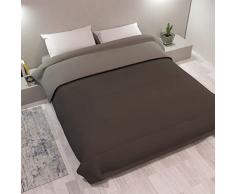 Leonardo - Trapunta matrimoniale 250 gr/mq double face, Trapunta invernale imbottitura 100% fibra di poliestere, traspirante, anallergico, soffice, caldo 100% prodotto Made in Italy