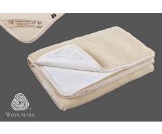 Vendita Coprimaterasso in Lana Merino, Foglio Size Super King COPRIMATERASSO 180 x 200 cm,con Elastici agli Angoli. Super King Size Under Blanket. Regalo Perfetto ! Prodotto Naturale