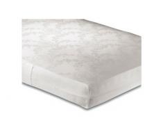 COPRIMATERASSO DAMASCATO CON ZIP 2 PIAZZE