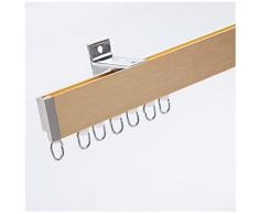 Scorrevoli Scorritenda Bastoni, Binario per Tende Resistente Divisorio, Silenziosa Binario Tenda, Soggiorno/Camera da Letto/Montaggio a Parete e Soffitto (Color : D Wall Mounted, Size : 1m/3.3ft)