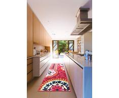 ABC Tappeto Cucina, Tangeri K, antiscivolo, Multicolor, cm 57x180