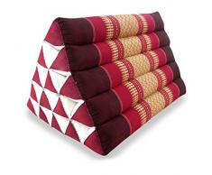 livasia | Cuscino Triangolare thailandese | Sostegno della Schiena e della nuca | Cuscino Relax dai Colori allegri