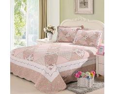 Copriletto Matrimoniale Cotone Trapuntato， Copriletti Eleganti Patchwork Coperte Letto Federa Matrimoniali Coperta Di Cotone Stampa Trapunta， Matrimoniale,VB-230X250CM