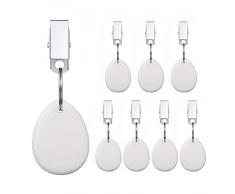 Ruikdly Pesi per Tovaglia 8 Pezzi Pesi Tovaglia Clip Ferma Tovaglia da Tavola Pesi Tovaglia Esterno per Tovaglie Decorative Porta Tovaglia in Marmo Casa Giardino Cucina
