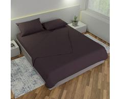 Leonardo Home - completo singolo da Letto 100% puro cotone - compreso nel completo 1 lenzuolo - 1 federa per cuscino standard - 1 sotto con angoli - prodotto 100% MADE IN ITALY