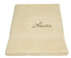 BETZ Asciugamano da Sauna Telo da Sauna France 100% Cotone Misure 80 x 200 cm Diversi Colori Colore Beige