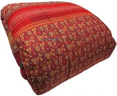 Trapunta invernale Matrimoniale Granfoulard Ducale R1 rosso - tessuto puro cotone Americano Cotton Usa - Imbottitura poliestere gr.320mq2 - Prodotto in Italia