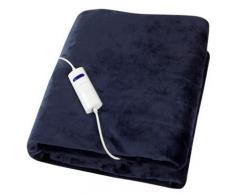 XSQUO Useful Tech Smart Comfort Plus Coperta elettrica XL di Coperta, Divano, TV, Acrilico, Blu Navy, 160 x 120 cm