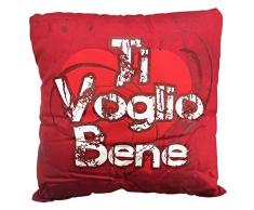 Mini Cuscino Cuore Ti Amo Ti voglio Bene Stampa Retro 15x15 cm PS 21342-Ti Voglio bene