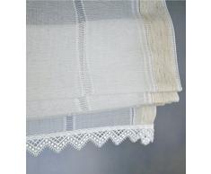 Rollos&More, tenda a pacchetto, con cordoncini, in stile rustico e moderno (ca. 45/140)