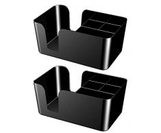 Garnet - 2 Bar Organizer - Caddy Set da 2 pz - Portatovagliolo da banco - 100% Made in Italy