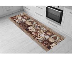 MB HOME ITALY Passatoia con Stampa Digitale, Coffee, 50X100cm