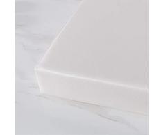 RUYII Cuscino per Panca Cuscino in Ecopelle PU Cucina Cuscino per Panca Cuscino per Sedile Finestra Finestrino,White-120×35×5cm