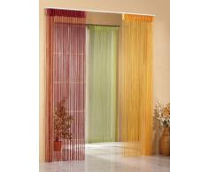 Home fashion - Tenda di fili in tessuto jacquard, 150 x 245 cm verde