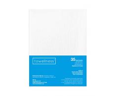 Towellness® - Confezione 35 Asciugamani monouso 30x40, biodegradabili e compostabili