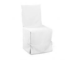 Douceur DIntérieur 1604802, Fodera Per Sedia, Essentiel , Poliestere Unito , Bianco