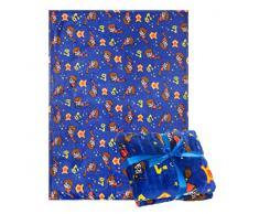 HARRY POTTER Coperta, Coperta Hogwarts, Design Quidditch, Coperta per Divano e Letto, Fodera in Pile Morbida e Calda, Regalo, 120 x 160 CM