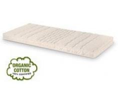 Yanis Latex Plus by 9 cm Organic Latex coprimaterasso, Lattice, White, Super King 180x200cm