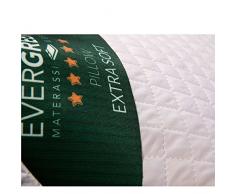 Evergreenweb - Cuscini Letto Coppia 40x70 alti 12 cm LAVABILI in Lavatrice 2 Cuscini Decorativi Divano Arredo Casa o Esterno Imbottitura Fiocco Super Soft Morbidi effetto piuma Antiacaro fodera Bianca