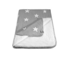 Babys Only, Coperta di maglia per bambini, Grigio (Grau/Weiss)