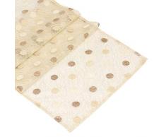 Runner da tavola con design a pois