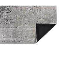 LIFA LIVING Tappeti da Salotto Moderno in ciniglia, Tappeto di Design con Motivo Vintage (Grigio Nero, 160 x 230 cm)