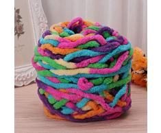 100 g/gomitolo di Lana Grossa per Lavorare a Maglia allUncinetto per Maglieria a Mano Filato allUncinetto ingombrante per la Coperta Artigianato Fai da Te Multicolore