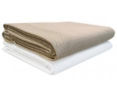 Copriletto 80x190/200 Cm Grigio - Cotone E Poliestere, Per Letti Alti Fino A 32 Cm - Foto 7