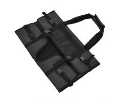 Borsa per il trasporto del monitor da 24 pollici, tasca portaoggetti anteriore Borsa per il trasporto del monitor del computer resistente alla polvere Fodera in velluto nera per la