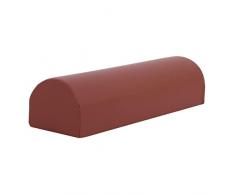 Milageto Cuscino di sostegno, cuscino a, cuscino rotondo a rullo, cuscino semicilindro in pelle PU per ginocchio, caviglia, imbottitura in, GRANDE