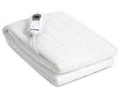 Innoliving Scaldaletto a Una Piazza, Poliestere, Bianco, 150 x 80 cm