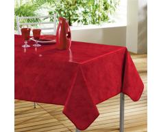 Décor Ligne - 1710050, Tovaglia Pvc Rettangolare , 140 X 240 Cm , Beton Cire , Decorline Falso Unito , Rosso