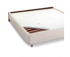 NuvolaNera Coprirete in Feltro di Alta qualità in 3 Misure per Coprire Le doghe del Tuo Letto – Prodotto Italiano – Lacci per Fissare Gli Angoli - Singolo 80x190 cm