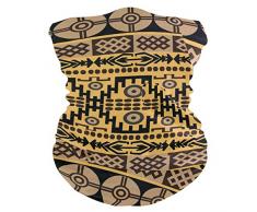 FANTAZIO Africano Tappeto Texture Copricapo Versatile Outdoor & Daily Copricapo Fascia Cerchio, Guaina per il collo, Performance Moisture Transpiring
