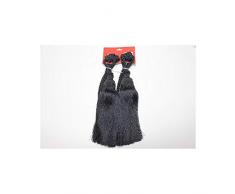 TOMASELLI MERCERIA Embrasse Tenda cordone Lucido Angela 3 Alti 80 Centimetri - Nero