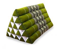 livasia | Cuscino Triangolare thailandese | Sostegno della Schiena e della nuca | Cuscino Relax dai Colori allegri