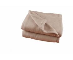 Poyet Motte polex Coperta Matrimoniale in pile poliestere sabbia 240 x 260 cm