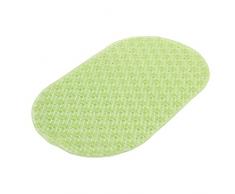 Gedy G-Solid Tappeto Antiscivolo Vasca con Ventose, Misure: 39x69, Tappetino Bagno in Resina, Finitura Verde, Design R&S, 100% Made in Italy, Tappeto Lavabile in Lavatrice, 2 Anni Garanzia